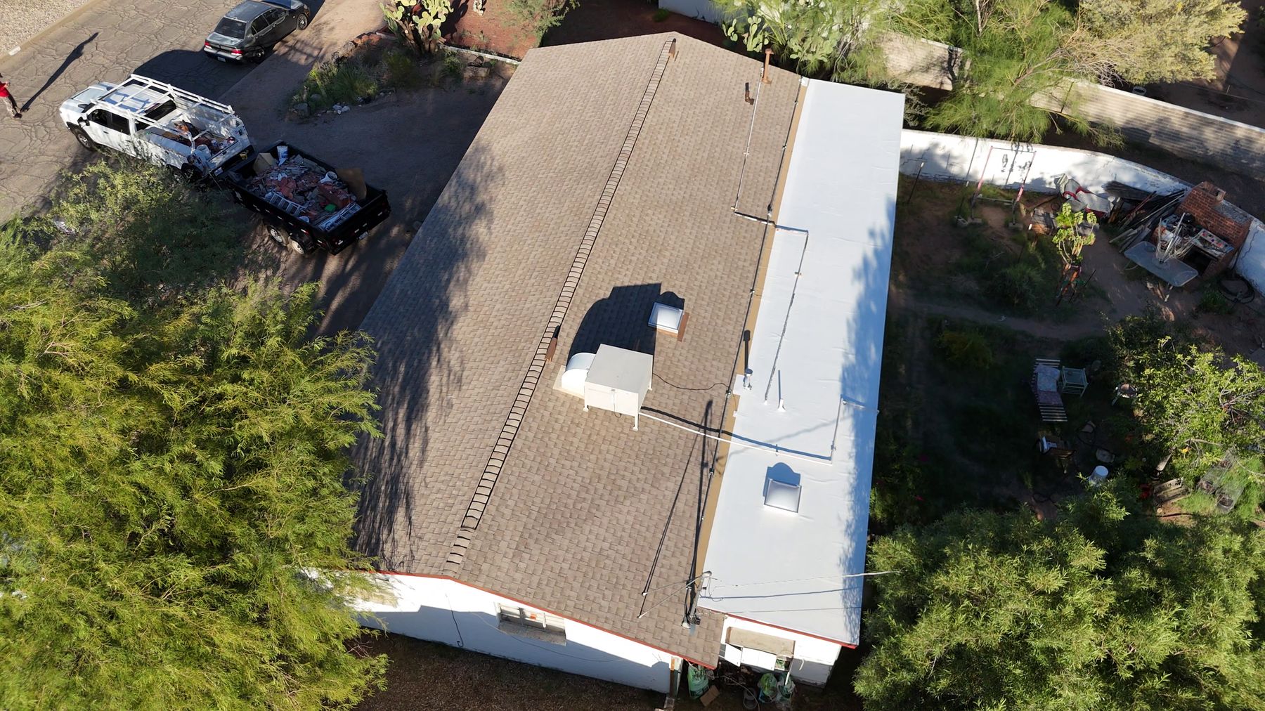 Central Tucson Shingle Reroof &mdash; finished shingle roof, Central Tucson, AZ