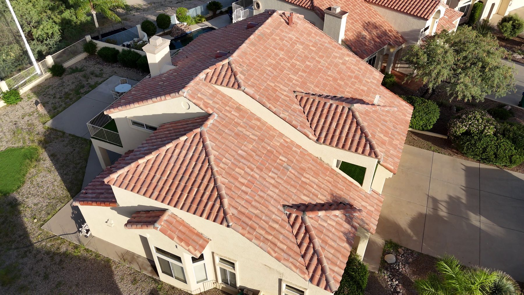Oro Valley Tile Restoration &mdash; finished tile roof, Oro Valley, AZ