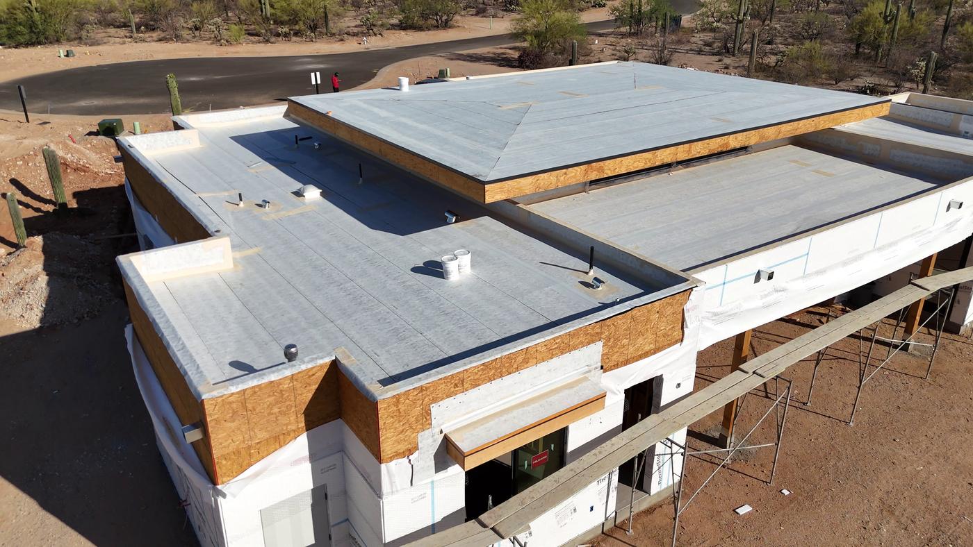 Flat roof recoat project — Flat & Coating, SolTerra Roofing