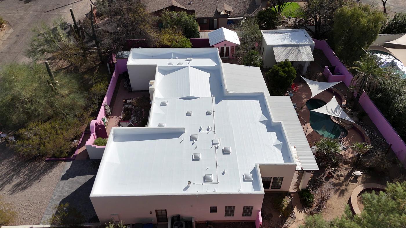 Finished flat roof replacement.