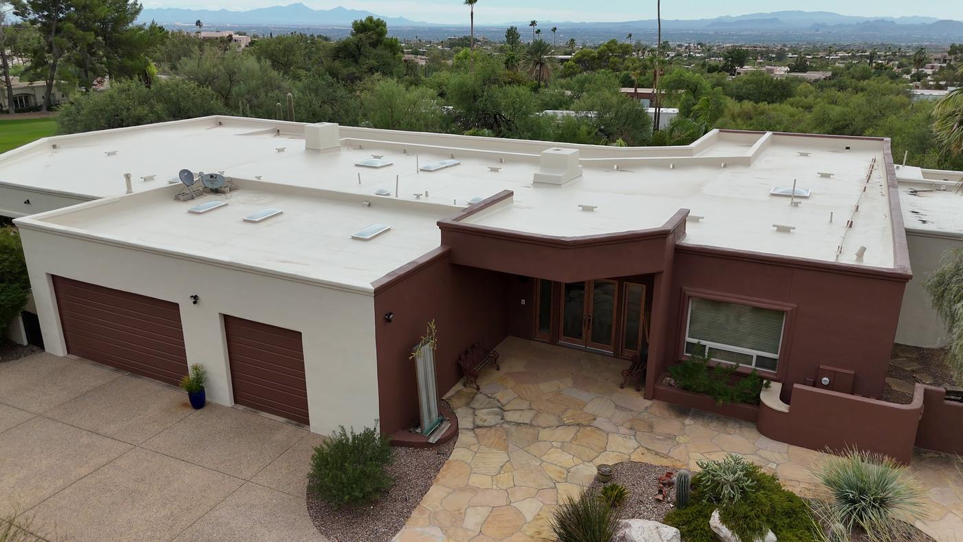 Finished flat roof replacement.