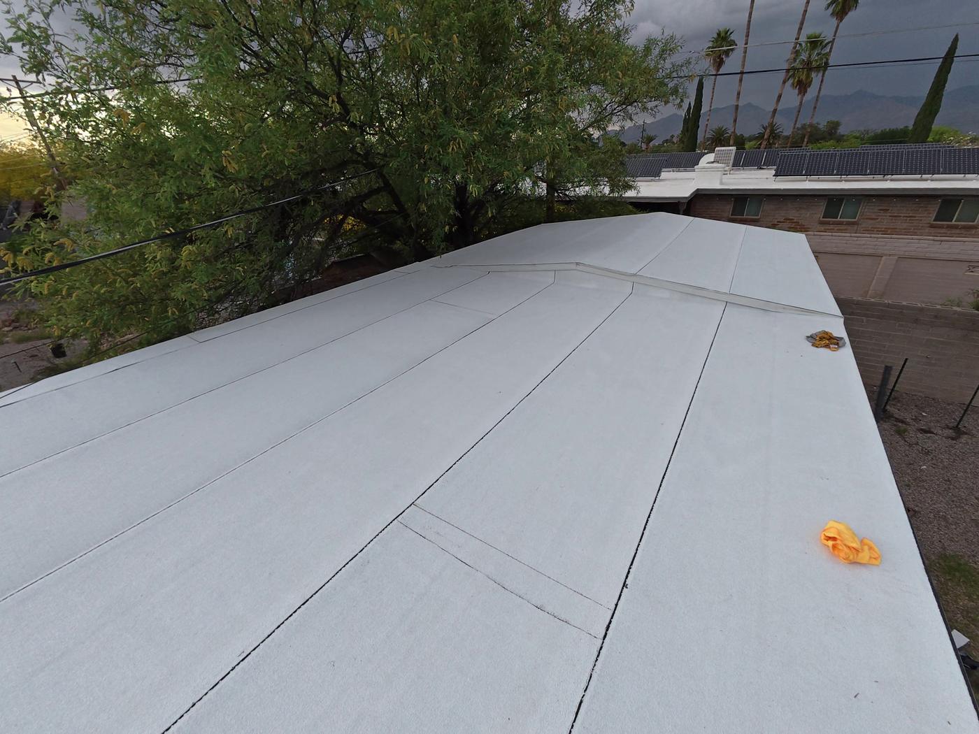 Finished low-slope roof replacement.