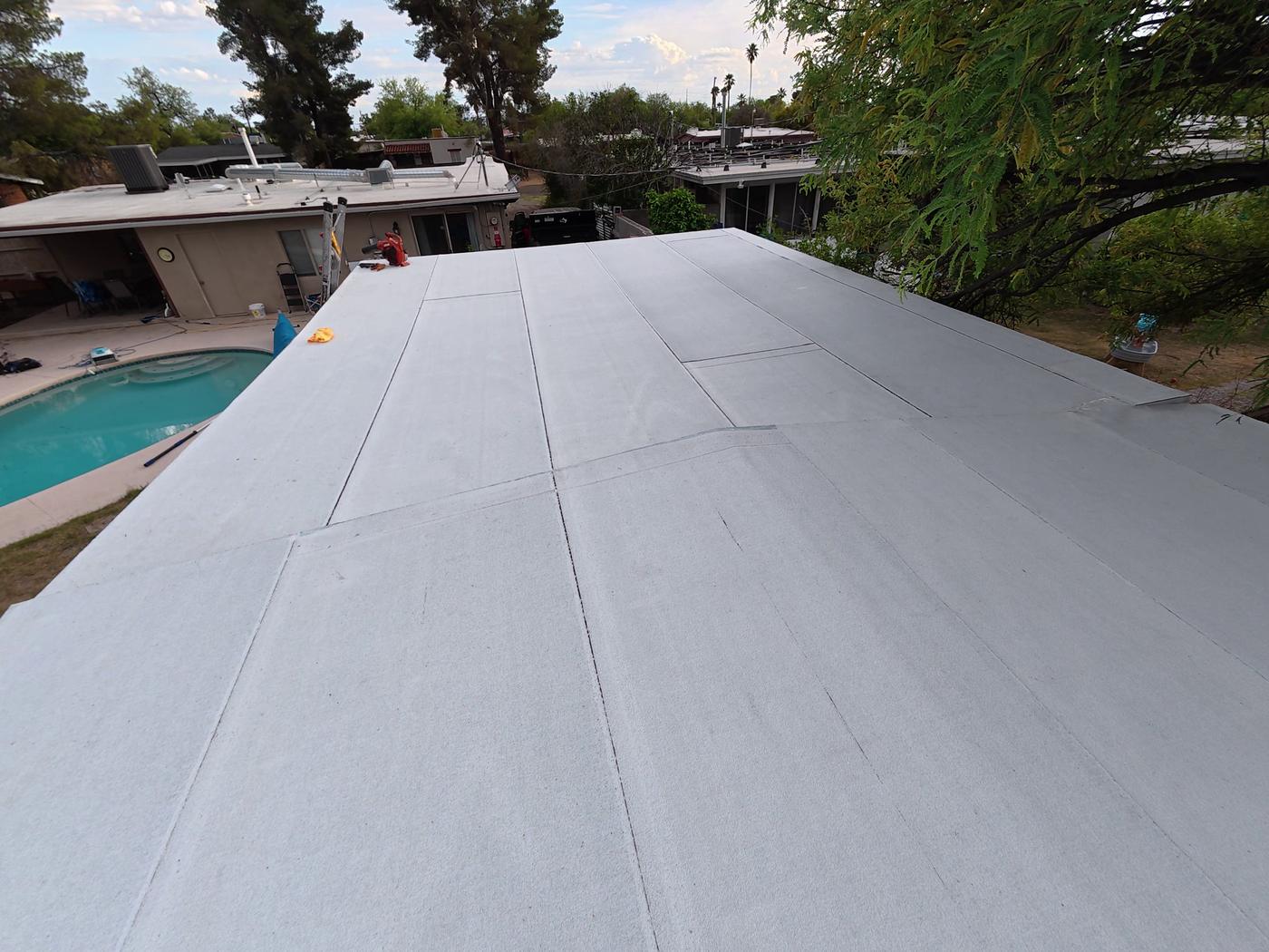 Elastomeric roof coating work — Flat & Coating, SolTerra Roofing
