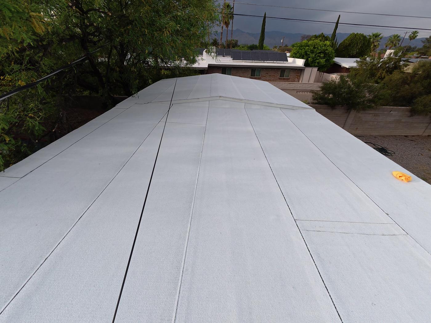 Finished low-slope roof replacement.