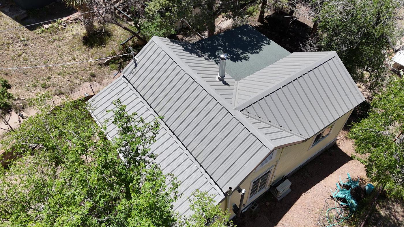 Metal roof project in progress — Metal, SolTerra Roofing