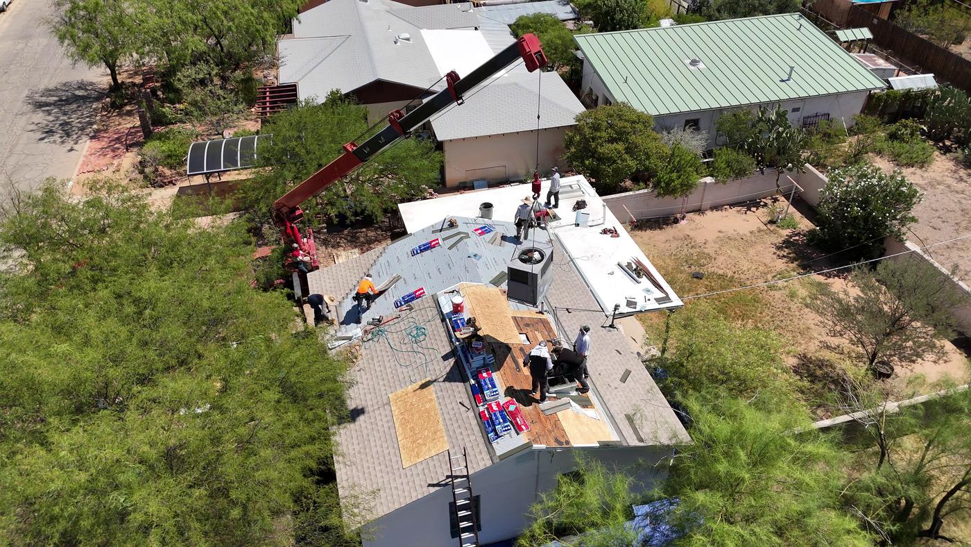 Shingle roof tear-off and reroof project - Shingle, SolTerra Roofing