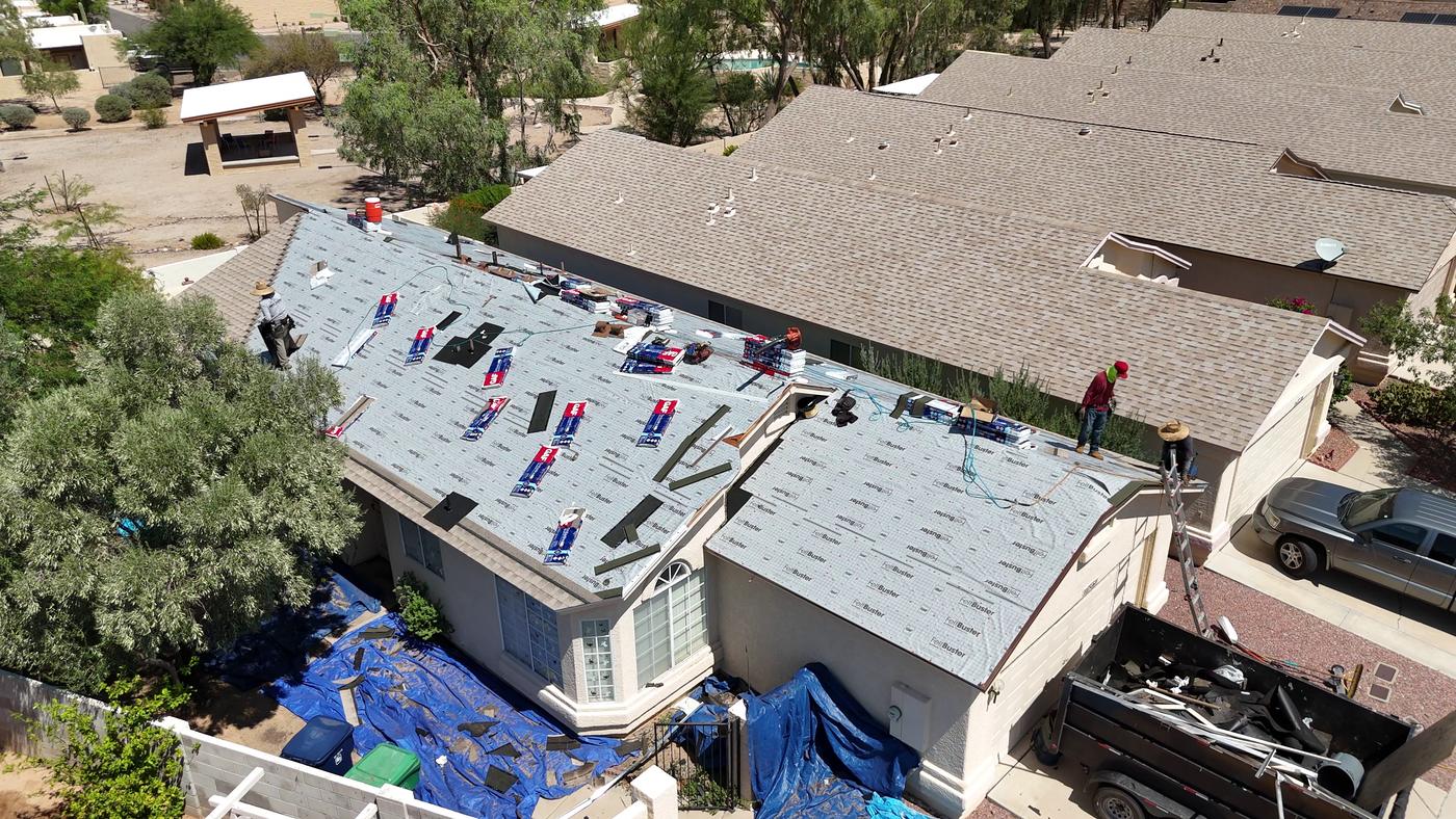 Asphalt shingle roof installation in progress - Shingle, SolTerra Roofing
