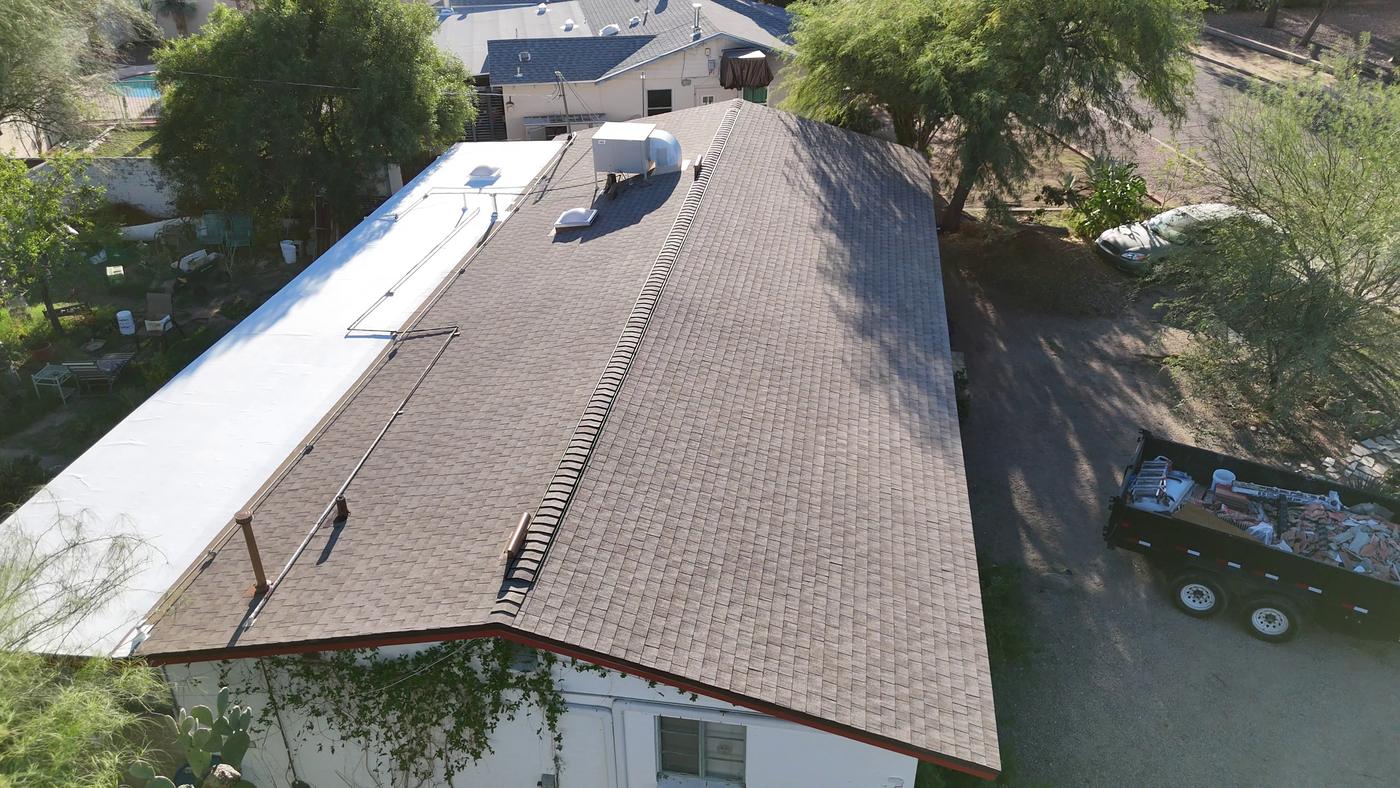 Shingle roof tear-off and reroof project — Shingle, SolTerra Roofing