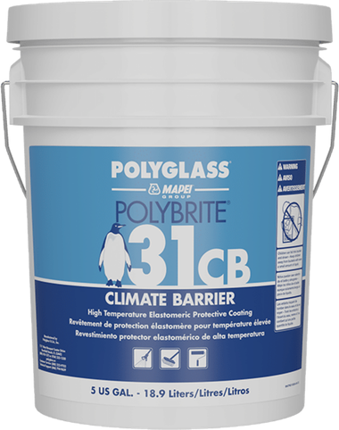 Polyglass PolyBrite 31 CB Climate Barrier roof coating bucket