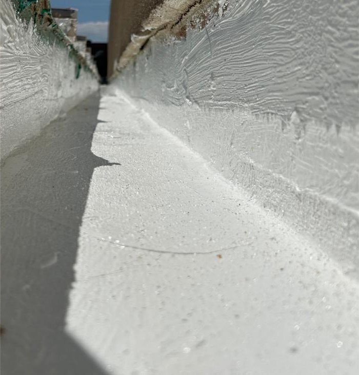 Parapet channel detail &mdash; after
